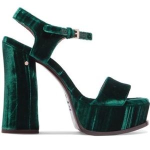 Laurence Dacade Crushed Velvet Platform Heel ‘Perla’